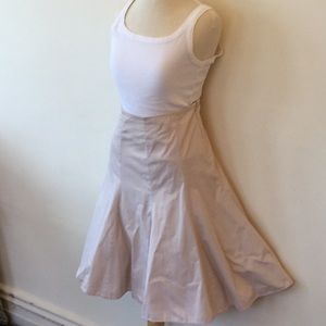 GAP 100% cotton lined flare skirt khaki 12